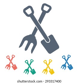 Vector illustration of modern farm icon