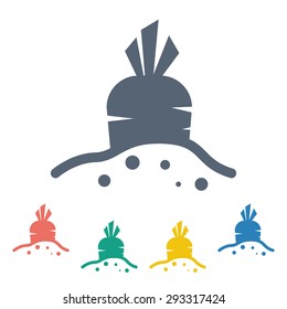 Vector illustration of modern farm icon