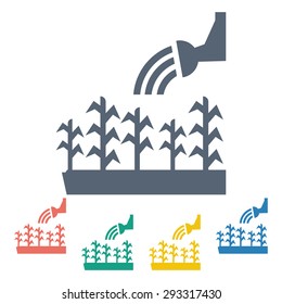 Vector illustration of modern farm icon