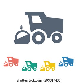 Vector illustration of modern farm icon