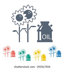 Vector illustration of modern farm icon