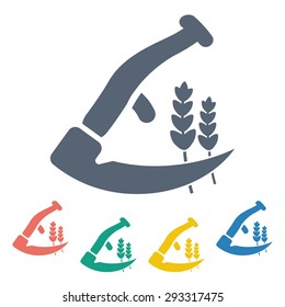 Vector illustration of modern farm icon
