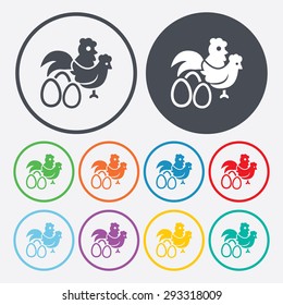 Vector illustration of modern farm icon