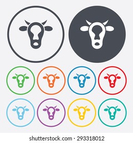 Vector illustration of modern farm icon