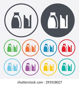Vector illustration of modern farm icon