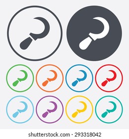 Vector illustration of modern farm icon