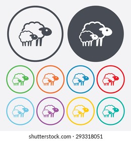 Vector illustration of modern farm icon