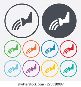 Vector illustration of modern farm icon