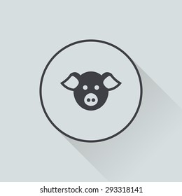 Vector illustration of modern farm icon