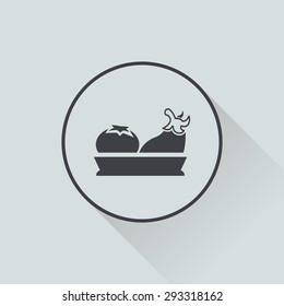 Vector illustration of modern farm icon