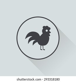 Vector illustration of modern farm icon