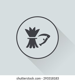 Vector illustration of modern farm icon