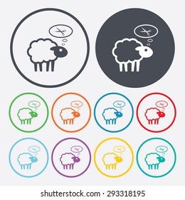 Vector illustration of modern farm icon