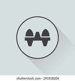 Vector illustration of modern farm icon