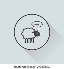 Vector illustration of modern farm icon