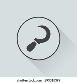 Vector illustration of modern farm icon