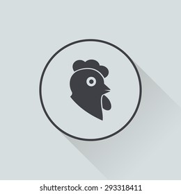 Vector illustration of modern farm icon