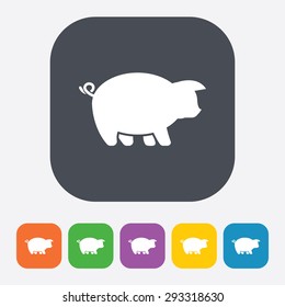 Vector illustration of modern farm icon