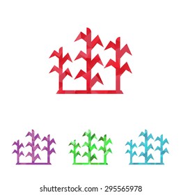 Vector illustration of modern farm icon