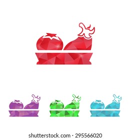 Vector illustration of modern farm icon