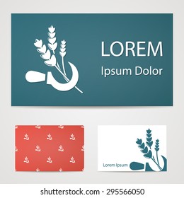 Vector illustration of modern farm icon