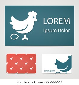 Vector illustration of modern farm icon