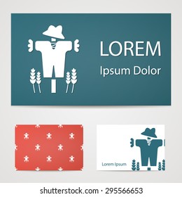 Vector illustration of modern farm icon