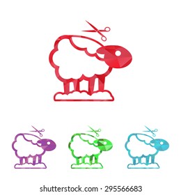 Vector illustration of modern farm icon