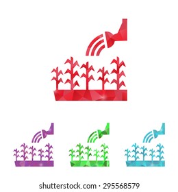 Vector illustration of modern farm icon