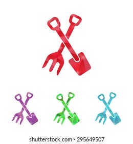 Vector illustration of modern farm icon