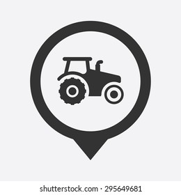 Vector illustration of modern farm icon