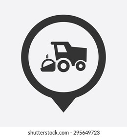 Vector illustration of modern farm icon