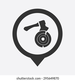 Vector illustration of modern farm icon