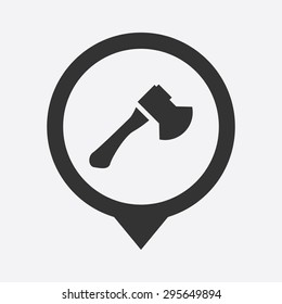 Vector illustration of modern farm icon