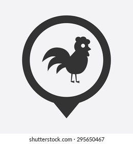 Vector illustration of modern farm icon