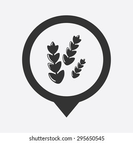 Vector illustration of modern farm icon