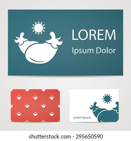 Vector illustration of modern farm icon
