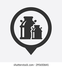 Vector illustration of modern farm icon
