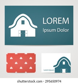 Vector illustration of modern farm icon