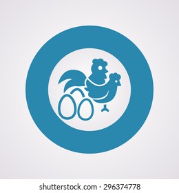 Vector illustration of modern farm icon