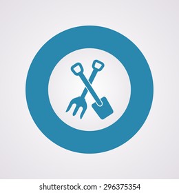 Vector illustration of modern farm icon