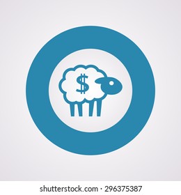 Vector illustration of modern farm icon