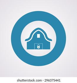 Vector illustration of modern farm icon