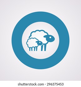 Vector illustration of modern farm icon
