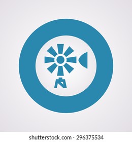 Vector illustration of modern farm icon