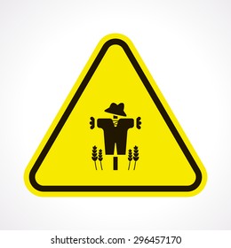 Vector illustration of modern farm icon