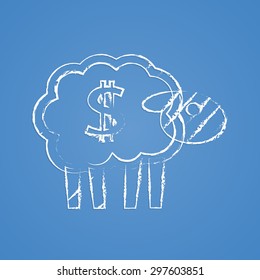 Vector illustration of modern farm icon