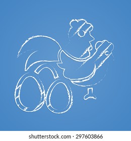 Vector illustration of modern farm icon
