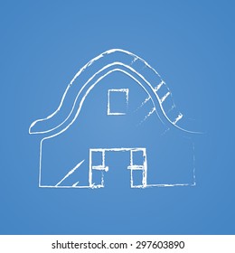 Vector illustration of modern farm icon