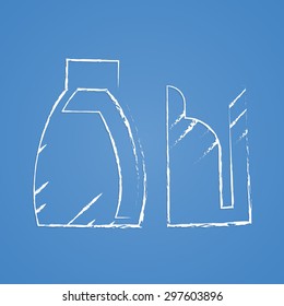 Vector illustration of modern farm icon